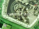 Richard Mille Replica Watches RM56-01 Green Transparent Tourbillon RMF Skeleton Dial White Rubber Strap 1:1 Fake watches Super Clone Watch - Image 5