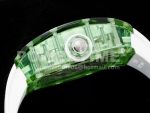 Richard Mille Replica Watches RM56-01 Green Transparent Tourbillon RMF Skeleton Dial White Rubber Strap 1:1 Fake watches Super Clone Watch - Image 6