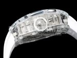 Richard Mille Replica Watches RM56-01 Transparent Tourbillon RMF Skeleton Dial White Rubber Strap 1:1 Fake watches Super Clone Watch - Image 6