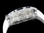 Richard Mille Replica Watches RM56-01 Transparent Tourbillon RMF Skeleton Dial White Rubber Strap 1:1 Fake watches Super Clone Watch - Image 7