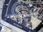 Richard Mille RM56-01 Transparent Tourbillon RMF Best Edition Skeleton Dial Black Inner Bezel on Transparent Rubber Strap Super Clone Watch - Image 5