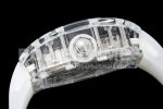 Richard Mille RM56-01 Transparent Tourbillon RMF Best Edition Skeleton Dial Black Inner Bezel on Transparent Rubber Strap Super Clone Watch - Image 6