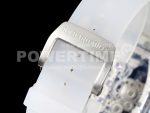 Richard Mille RM56-01 Transparent Tourbillon RMF Best Edition Skeleton Dial Black Inner Bezel on Transparent Rubber Strap Super Clone Watch - Image 9