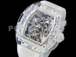 Richard Mille Replica Watches RM56-01 Tourbillon RMF Skeleton Dial Transparent Rubber Strap 1:1 Fake watches Super Clone Watch - Image 3