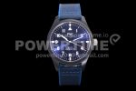 IWC Mark XVIII IW328102 Black Ceramic M+F 1:1 Best Edition Blue Dial on Blue Nylon Strap A35111 Super Clone Watch