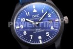 IWC Mark XVIII IW328102 Black Ceramic M+F 1:1 Best Edition Blue Dial on Blue Nylon Strap A35111 Super Clone Watch - Image 5