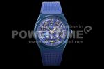 Zenith Defy Classic LF 1:1 Best Edition Skeleton Blue Dial Blue Bezel on Blue Rubber strap A2892 Super Clone Watch