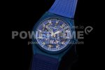 Zenith Defy Classic LF 1:1 Best Edition Skeleton Blue Dial Blue Bezel on Blue Rubber strap A2892 Super Clone Watch - Image 3