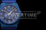 Zenith Defy Classic LF 1:1 Best Edition Skeleton Blue Dial Blue Bezel on Blue Rubber strap A2892 Super Clone Watch - Image 4