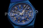 Zenith Defy Classic LF 1:1 Best Edition Skeleton Blue Dial Blue Bezel on Blue Rubber strap A2892 Super Clone Watch - Image 6