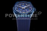 Zenith Defy Classic LF 1:1 Best Edition Skeleton Blue Dial Blue Bezel on Blue Rubber strap A2892 Super Clone Watch - Image 5