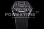 Zenith Defy Classic LF 1:1 Best Edition Skeleton Black Dial Black Bezel on Black rubber strap A2892 Super Clone Watch - Image 5