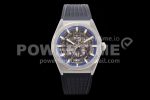 Zenith Defy Classic LF 1:1 Best Edition Skeleton Blue Dial on Black rubber strap A2892 Super Clone Watch