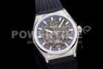 Zenith Defy Classic LF 1:1 Best Edition Skeleton Blue Dial on Black rubber strap A2892 Super Clone Watch - Image 2