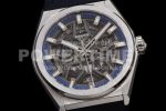 Zenith Defy Classic LF 1:1 Best Edition Skeleton Blue Dial on Black rubber strap A2892 Super Clone Watch - Image 6