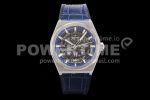 Zenith Defy Classic LF 1:1 Best Edition Skeleton Blue Dial on Blue Gummy Strap A2892 Super Clone Watch