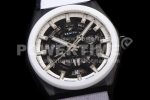 Zenith Defy Classic LF 1:1 Best Edition Skeleton Black Dial White Bezel on White Gummy Strap A2892 Super Clone Watch - Image 6