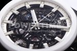 Zenith Defy Classic LF 1:1 Best Edition Skeleton Black Dial White Bezel on White Gummy Strap A2892 Super Clone Watch - Image 7