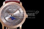 Blancpain Villeret 6654 RG Complicated Function OMF 1:1 Best Edition Gray Dial on Brown Leather Strap A6654 Super Clone Watch V3 - Image 4