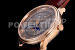 Blancpain Villeret 6654 RG Complicated Function OMF 1:1 Best Edition Gray Dial on Brown Leather Strap A6654 Super Clone Watch V3 - Image 6