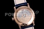 Blancpain Villeret 6654 RG Complicated Function OMF 1:1 Best Edition Blue Dial on Blue Leather Strap A6654 Super Clone Watch V3 - Image 7