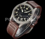 IWC Mark XVIII IW327006 Titanium V7F 1:1 Best Edition Black Dial on Brown Leather Strap A2892 Super Clone Watch - Image 3