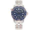 Seamaster Diver 300M SS/RG ORF 1:1 Best Edition YG Bezel Blue Dial on SS/RG Bracelet A8800