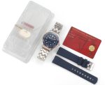 Seamaster Diver 300M SS/RG ORF 1:1 Best Edition YG Bezel Blue Dial on SS/RG Bracelet A8800 - Image 9