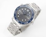 Seamaster Diver 300M SS Blue Ceramic Bezel VSF 1:1 Best Edition Gray Dial on SS Bracelet A8800 - Image 2