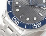 Seamaster Diver 300M SS Blue Ceramic Bezel VSF 1:1 Best Edition Gray Dial on SS Bracelet A8800 - Image 5