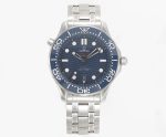 Seamaster Diver 300M SS Blue Ceramic Bezel VSF 1:1 Best Edition Blue Dial on SS Bracelet A8800