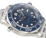 Seamaster Diver 300M SS Blue Ceramic Bezel VSF 1:1 Best Edition Blue Dial on SS Bracelet A8800 - Image 4