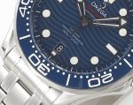 Seamaster Diver 300M SS Blue Ceramic Bezel VSF 1:1 Best Edition Blue Dial on SS Bracelet A8800 - Image 5