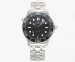 Seamaster Diver 300M SS Black Ceramic Bezel VSF 1:1 Best Edition Black Dial on SS Bracelet A8800