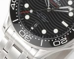 Seamaster Diver 300M SS Black Ceramic Bezel VSF 1:1 Best Edition Black Dial on SS Bracelet A8800 - Image 5