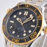 Seamaster Diver 300M SS/YG VSF 1:1 Best Edition YG Bezel Black Dial on SS/YG Bracelet A8800 - Image 2