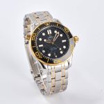 Seamaster Diver 300M SS/YG VSF 1:1 Best Edition YG Bezel Black Dial on SS/YG Bracelet A8800 - Image 4
