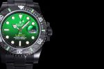 Submariner DIW "Parakeet" DLC VSF 1:1 Best Edition Black/Green Dial on DLC Bracelet VS3135 - Image 2
