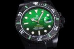 Submariner DIW "Parakeet" DLC VSF 1:1 Best Edition Black/Green Dial on DLC Bracelet VS3135 - Image 3