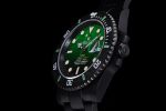 Submariner DIW "Parakeet" DLC VSF 1:1 Best Edition Black/Green Dial on DLC Bracelet VS3135 - Image 6