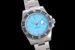 Submariner DIW Sandblasted VSF 1:1 Best Edition Tiffany Blue Dial on SS Bracelet VS3135 - Image 2