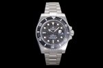 Submariner Sandblasted DIWF Best Edition Carbon Bezel Carbon Dial on SS Bracelet VR3135