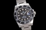 Submariner Sandblasted DIWF Best Edition Carbon Bezel Carbon Dial on SS Bracelet VR3135 - Image 2