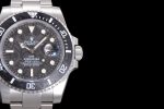 Submariner Sandblasted DIWF Best Edition Carbon Bezel Carbon Dial on SS Bracelet VR3135 - Image 4