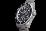 Submariner Sandblasted DIWF Best Edition Carbon Bezel Carbon Dial on SS Bracelet VR3135 - Image 6