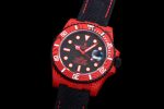 Submariner DIW Red Carbon VSF 1:1 Best Edition Black/Red Dial on Black Nylon Strap VS3135 - Image 3