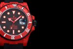 Submariner DIW Red Carbon VSF 1:1 Best Edition Black/Red Dial on Black Nylon Strap VS3135 - Image 4