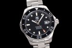 Aquaracer Calibre 5 41.5mm TARF 1:1 Best Edition Black Dial Black Bezel on SS Bracelet SW200 - Image 2