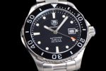 Aquaracer Calibre 5 41.5mm TARF 1:1 Best Edition Black Dial Black Bezel on SS Bracelet SW200 - Image 5