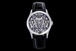 Calatrava 5088 SS FLF Best Edition Style 1 on Black Leather Strap A240 (Micro Rotor)